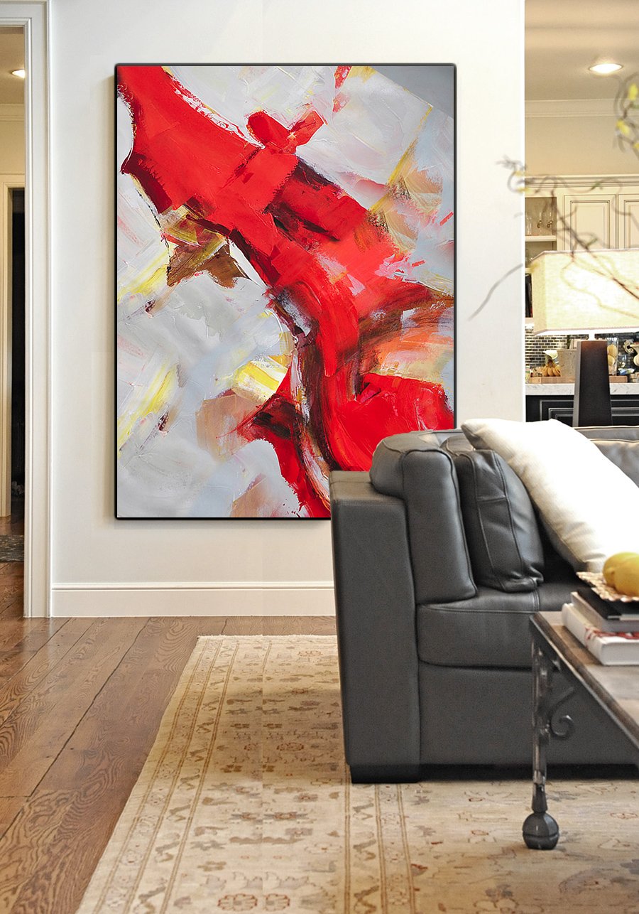 Palette Knife Contemporary Art #L20B - Click Image to Close